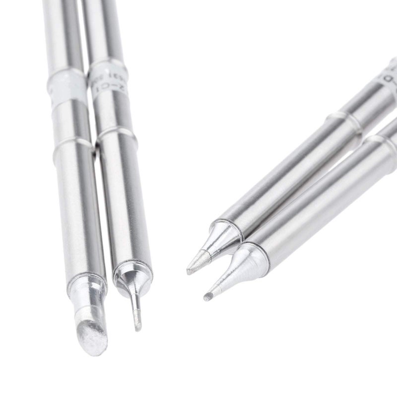 Yetaha 4 Pcs T12 Solder Iron Tips, Welding Tool Replacement for FX-951 FX-952, Hakko Soldering Rework Station for T12-C4 T12-BC1 T12-D12 T12-BC1 - Image 3